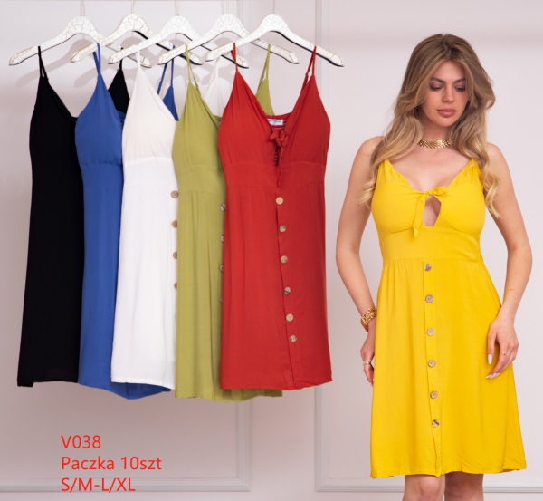 Sukienki damskie Roz S/M-L/XL, Mix Kolor .Paczka 12 szt